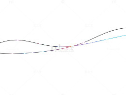 简约线条流动图案设计素材