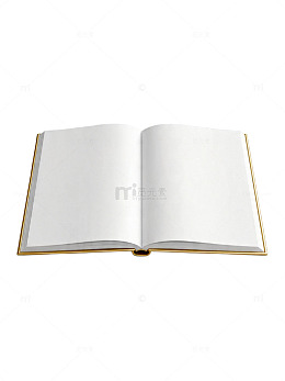 简约风格打开书籍插图