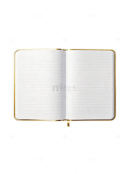 简约金边笔记本