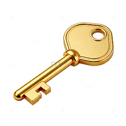 金色钥匙3D模型素材