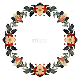 古典花纹装饰边框矢量素材