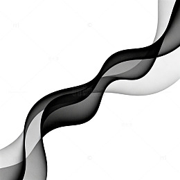 黑白流线抽象艺术图案