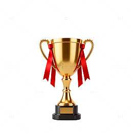 金色奖杯荣誉象征