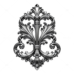 复古装饰花纹图案元素设计素材