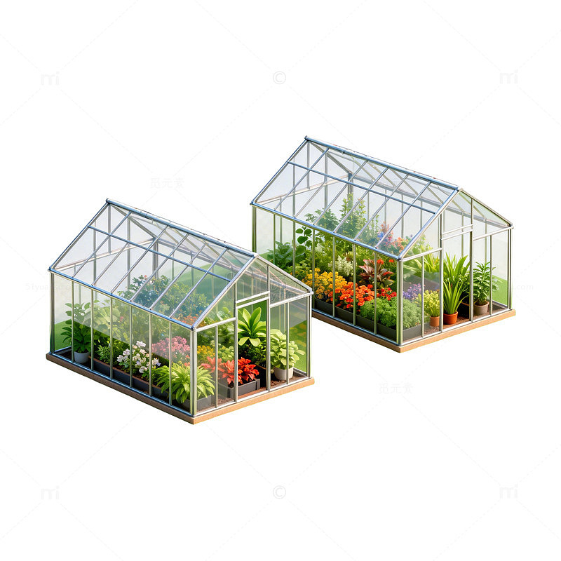 透明温室园艺设计素材