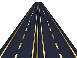 简洁公路矢量图