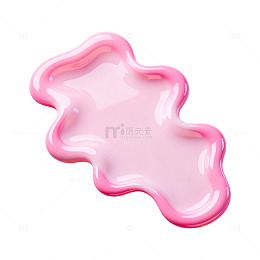 粉色果冻状物体设计元素