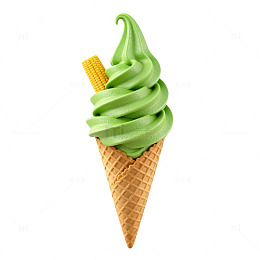 抹茶冰淇淋美味甜品图片