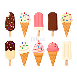 卡通冰淇淋甜点合集