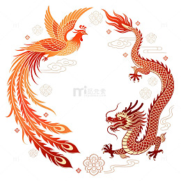 龙凤呈祥图案设计元素