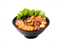 美食海鲜汤面一碗