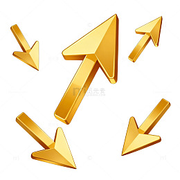 金色箭头矢量图案设计元素