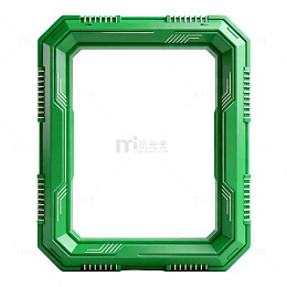 绿色科技边框装饰设计素材