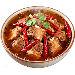 麻辣火锅牛肉美食片