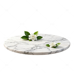 简约大理石托盘花卉装饰