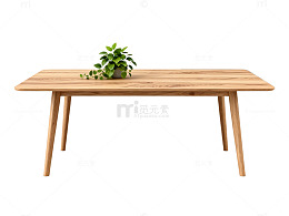 简约实木长桌家居装饰设计