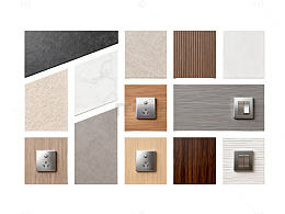 现代简约风格墙面装饰材料样版图