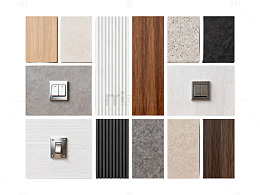 现代简约风格墙面装饰材料样品展示