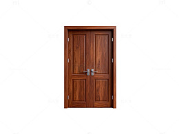 木质实木门3D模型