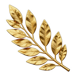 金色枝叶装饰图案图片