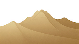 金色山峦剪影图图片