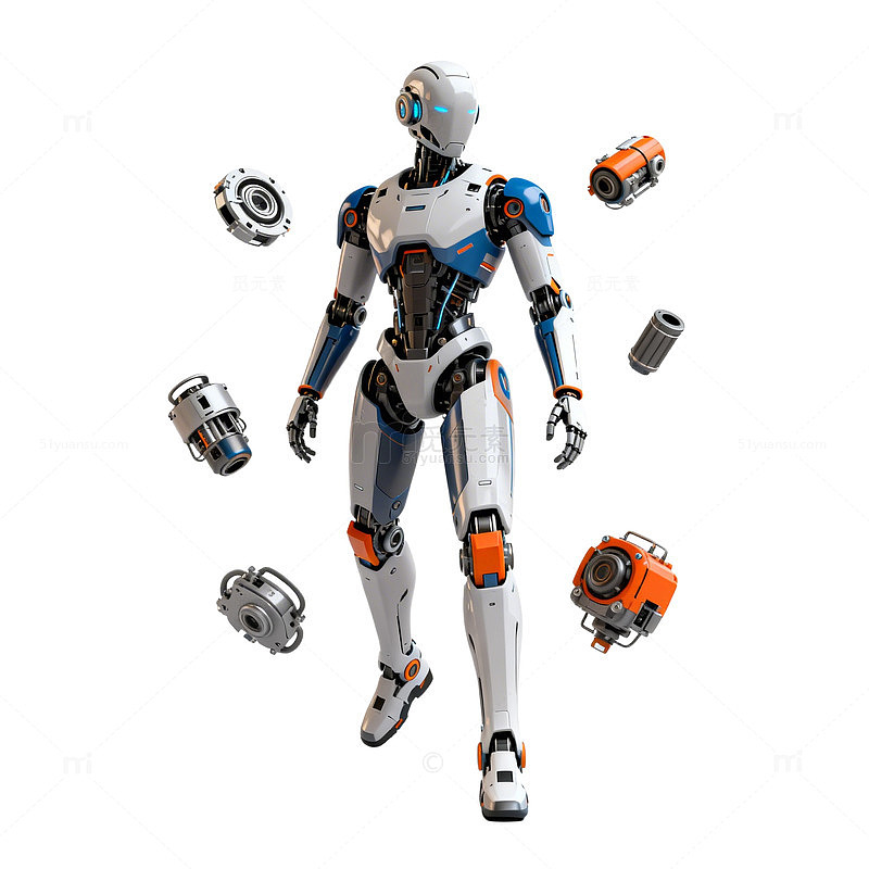 未来科技机器人设计渲染图