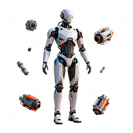 未来科技机器人设计素材