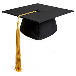 黑色学士帽毕业礼服元素