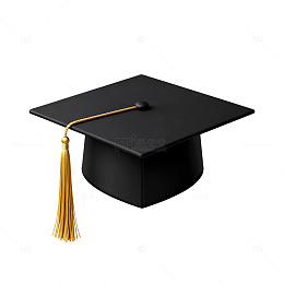 简约学士帽教育元素矢量素材