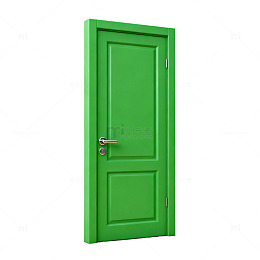绿色简约门3D模型