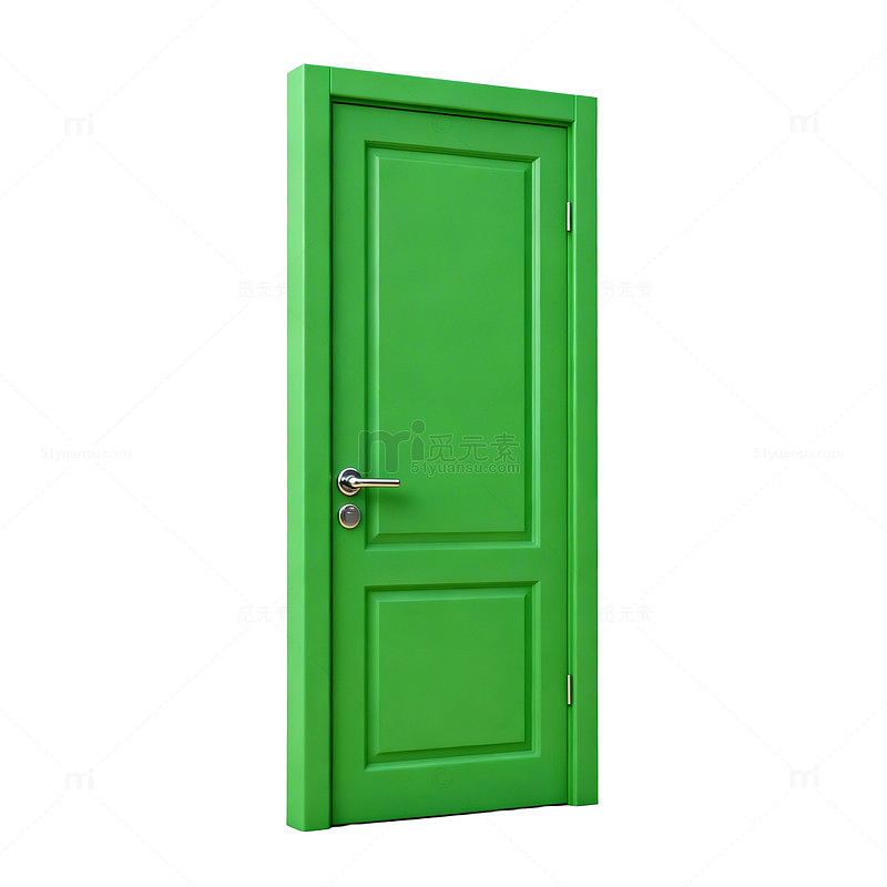 绿色简约门3D模型