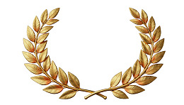 金色橄榄枝花环图案图片