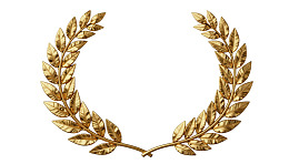 金色橄榄枝环形装饰图片