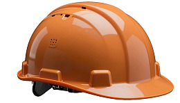 橙色安全帽特写图片
