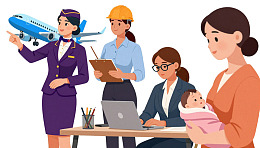 职场女性多角色协作场景