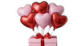 心形气球礼盒浪漫装饰