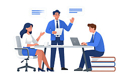 商务会议讨论场景图片