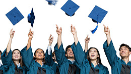 毕业生抛帽庆祝毕业图片