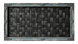 复古框架内的编织纹理背景