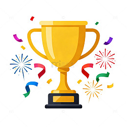 奖杯装饰图案矢量素材