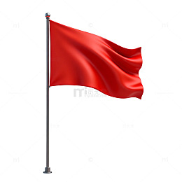 红旗飘扬旗帜素材