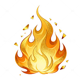 卡通火焰效果元素设计素材