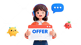 卡通人物优惠信息展示图