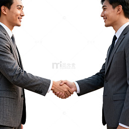 商务握手城市背景合作洽谈