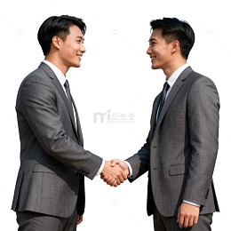 商务握手城市背景图片