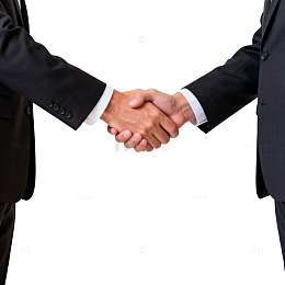 商务握手城市背景合作
