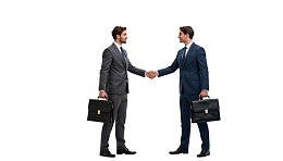 商务人士握手合作图片