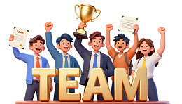 团队举杯庆祝胜利图片