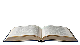 打开的书籍页面特写图片
