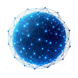 科技风数字地球网格图案设计素材